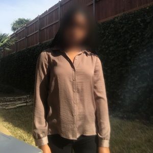 Silk button up shirt